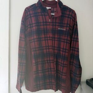 Columbia Maroon Fleece Quarter-Zip